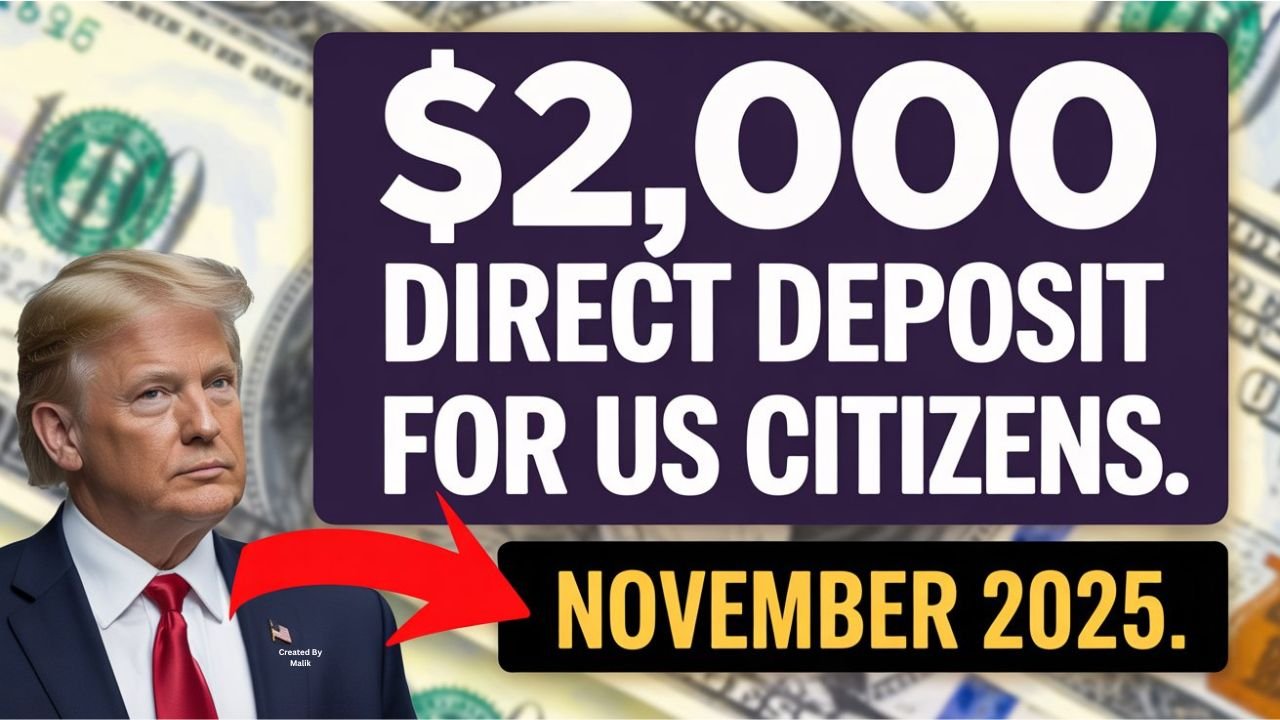 $2,000 Direct Deposit Arrives for U.S. Citizens in November 2025
