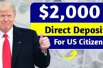 $2000 Direct Deposit For US Citizens in November 2025